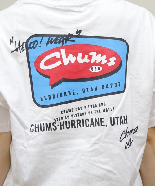 CHUMS(チャムス)の「CHUMS/チャムス バルーンチャムスTEE Balloon CHUMS TEE(Tシャツ/カットソー・メンズ・ブラック/ホワイト・S/L/M)」の11枚目の写真