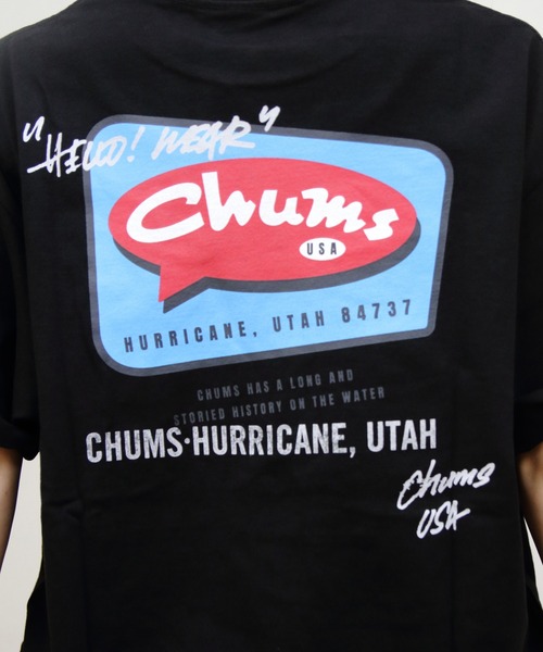 CHUMS(チャムス)の「CHUMS/チャムス バルーンチャムスTEE Balloon CHUMS TEE(Tシャツ/カットソー・メンズ・ブラック/ホワイト・S/L/M)」の5枚目の写真