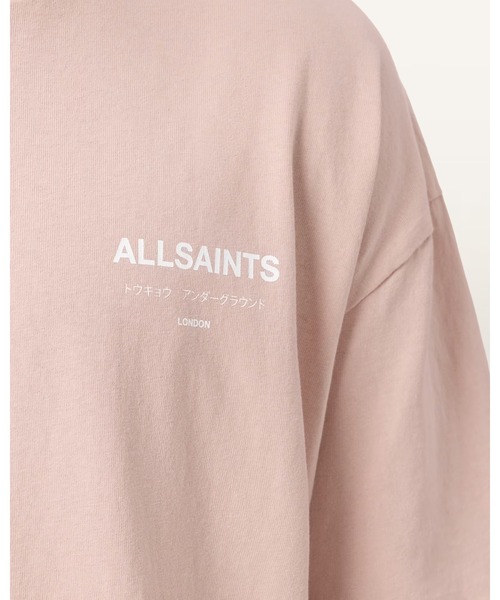 ALLSAINTS(オールセインツ)の「UNDERGROUND OVERSIZED CREW NECK T-SHIRT | アンダーグラウンド オーバーサイズ クルー ネック Tシャツ(Tシャツ/カットソー・メンズ・ピンク系その他・S/M/L/XS)」の5枚目の写真