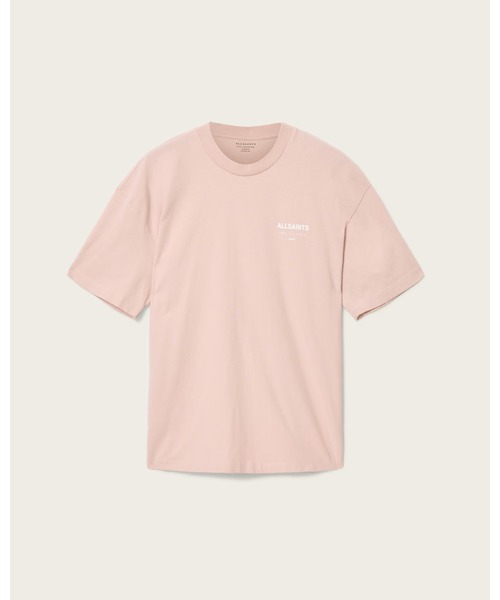 ALLSAINTS(オールセインツ)の「UNDERGROUND OVERSIZED CREW NECK T-SHIRT | アンダーグラウンド オーバーサイズ クルー ネック Tシャツ(Tシャツ/カットソー・メンズ・ピンク系その他・S/M/L/XS)」の7枚目の写真