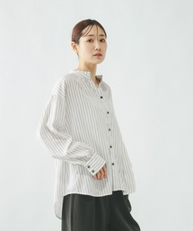 GLOBAL WORK | スキッパーブラウス長袖/601062(シャツ/ブラウス)