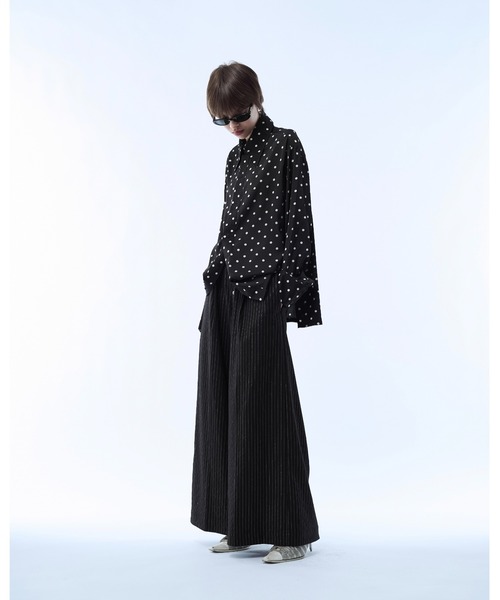 seyto(セイト)の「Mesh layered dot shirt / メッシュレイヤードドットシャツ(シャツ/ブラウス・メンズ・ブラック/ホワイト・3/2)」の22枚目の写真