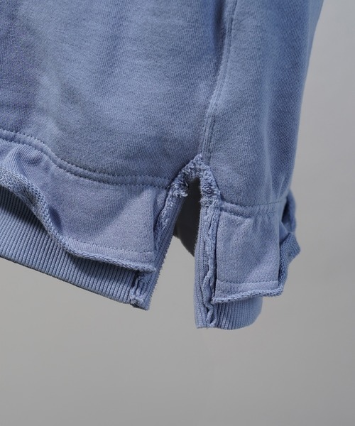 MAISON SPECIAL（メゾンスペシャル）の「《UNISEX》Lace Spray Dye Prime-Over Crew Neck Sweatshirt/レーススプレーダイプライムオーバークルーネックスウェット【MAISON SPECIAL/メゾンスペシャル】（スウェット・メンズ・ブラック/ライトブルー/ライトグリーン・0/1/2）」の7枚目の写真