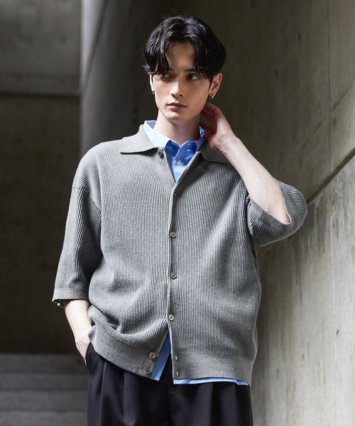 CLEL（クレイル）の「【CLEL】Basic/Spray Rib Knit Short Sleeve