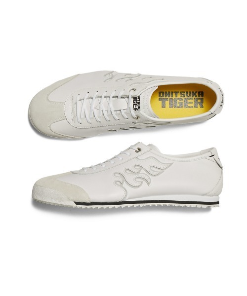 Onitsuka Tiger（オニツカタイガー）の「【ONITSUKA TIGER YELLOW COLLECTION】MEXICO 66 FIRE / メキシコ 66 ファイヤー（スニーカー・レディース・ホワイト/ブラック系/イエロー・22.5/24/23.5/23/29/28.5/28/27.5/27/26.5/26/25.5/25/24.5）」の5枚目の写真