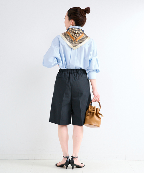 B.C STOCK(ベーセーストック)の「ウォッシャブル / フェイドカラーポプリンシャツ(シャツ/ブラウス・レディース・ベージュ/ホワイト/ブルー・FREE)」の19枚目の写真