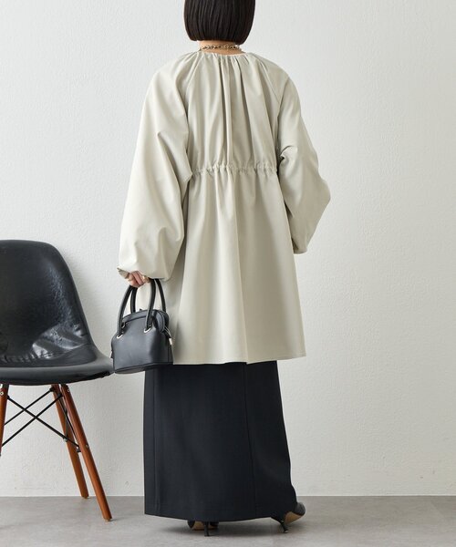 Jena espace merveilleux（ジェナ　エスパスメルヴェイユ）の「バルーンスリーブコート（その他アウター・レディース・カーキ/アイボリー・FREE）」の7枚目の写真