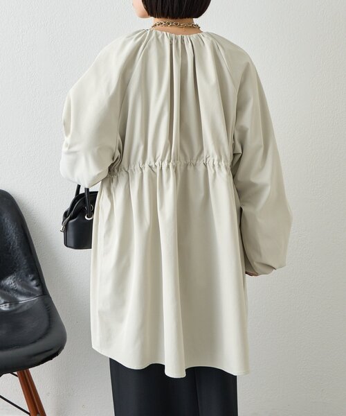 Jena espace merveilleux（ジェナ　エスパスメルヴェイユ）の「バルーンスリーブコート（その他アウター・レディース・カーキ/アイボリー・FREE）」の12枚目の写真
