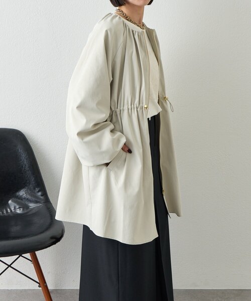 Jena espace merveilleux（ジェナ　エスパスメルヴェイユ）の「バルーンスリーブコート（その他アウター・レディース・カーキ/アイボリー・FREE）」の15枚目の写真