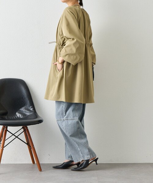 Jena espace merveilleux（ジェナ　エスパスメルヴェイユ）の「バルーンスリーブコート（その他アウター・レディース・カーキ/アイボリー・FREE）」の18枚目の写真