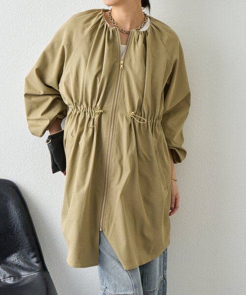 Jena espace merveilleux（ジェナ　エスパスメルヴェイユ）の「バルーンスリーブコート（その他アウター・レディース・カーキ/アイボリー・FREE）」の22枚目の写真