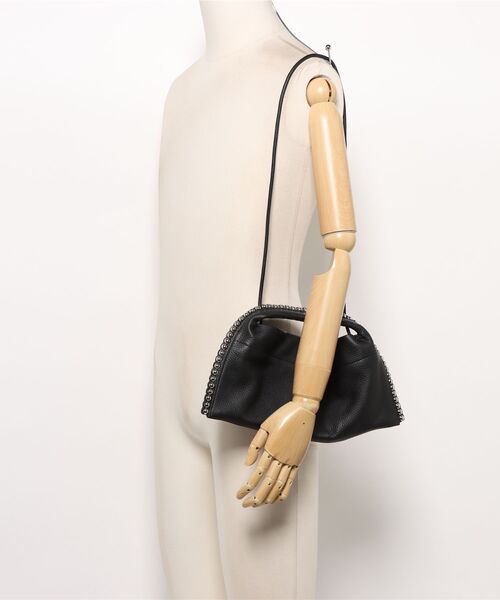 BIRTHDAY BAR（バースデイバー）の「カウレザースタッズミニバッグ BK（食器・レディース・ブラック/ブラウン・0）」の6枚目の写真