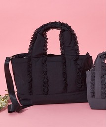 【SALON de RUBAN / サロン ド ルヴァン】 レース付き2wayトートバッグ L