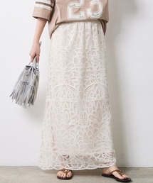 CHIC STYLE | レースストレートロングスカート＜大きいサイズ有＞シックスタイル(スカート)