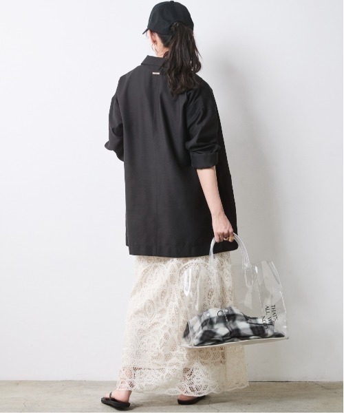 CHIC STYLE（シックスタイル）の「レースストレートロングスカート＜大きいサイズ有＞シックスタイル（スカート・レディース・モカ/ベージュ・M/L/LL/3L/4L/5L）」の15枚目の写真