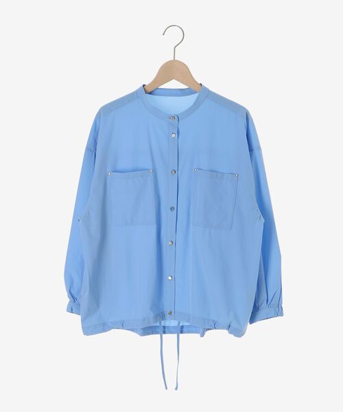 le.coeur blanc（ルクールブラン）の「ストレッチラッシュガードシャツ（シャツ/ブラウス・レディース・モカ/サックスブルー/オフホワイト・38）」の14枚目の写真