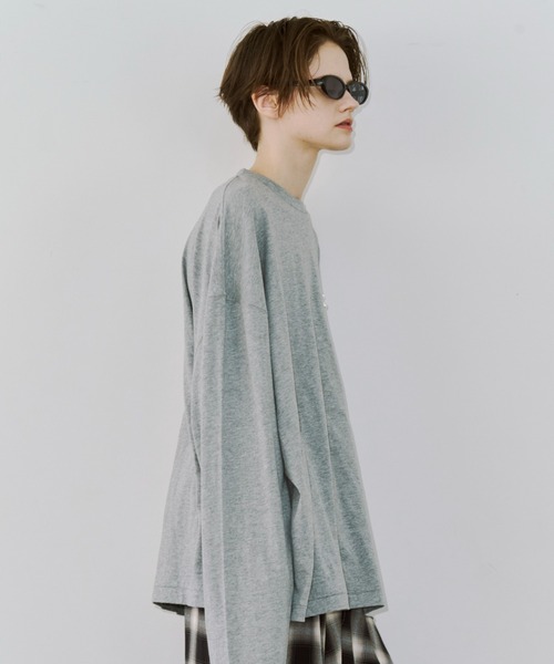 JOSE MOON（ジョゼムーン）の「PEARL LONG SLEEVE TSHIRT/パールロングスリーブTシャツ（Tシャツ/カットソー・レディース・ホワイト/グレー/ブラック・FREE）」の22枚目の写真