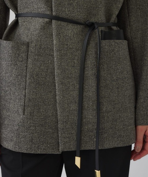 RIM.ARK(リムアーク)の「【RIM.ARK/リムアーク】Metal belt box jacket/メタルベルトボックスジャケット(テーラードジャケット・レディース・ライトブラウン/グレー・FREE)」の22枚目の写真