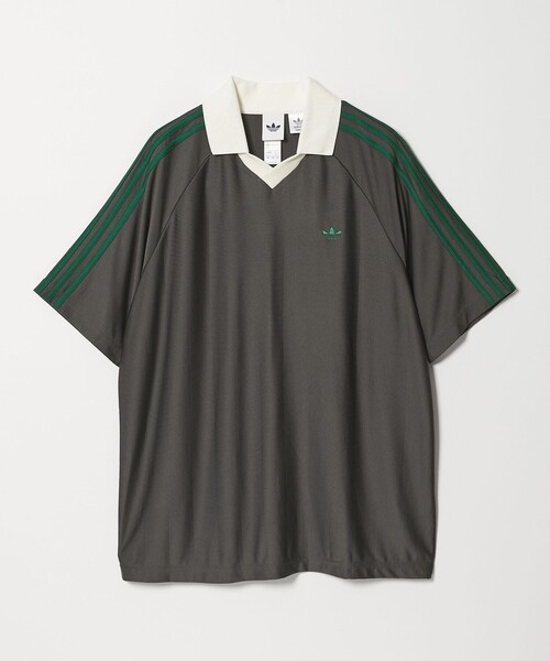 adidas Originals(アディダスオリジナルス)の「【別注】<adidas Originals>フットボール ジャージ トップス(Tシャツ/カットソー・レディース・ネイビー/ダークグレー・S/XS)」の7枚目の写真