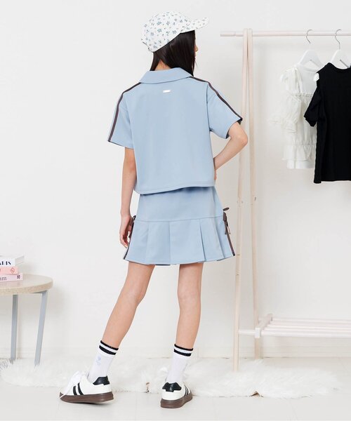 algy(アルジー)の「【セットアップ対応】スカパン(スカート・キッズ・サックスブルー/グレー/ブラック・130/140/150/160)」の5枚目の写真