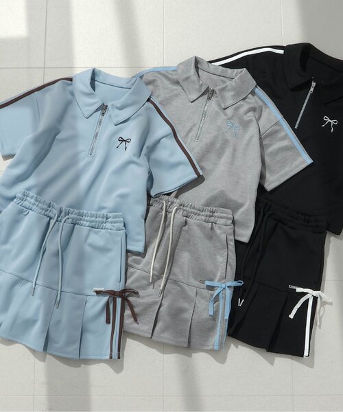 algy(アルジー)の「【セットアップ対応】スカパン(スカート・キッズ・サックスブルー/グレー/ブラック・130/140/150/160)」の9枚目の写真