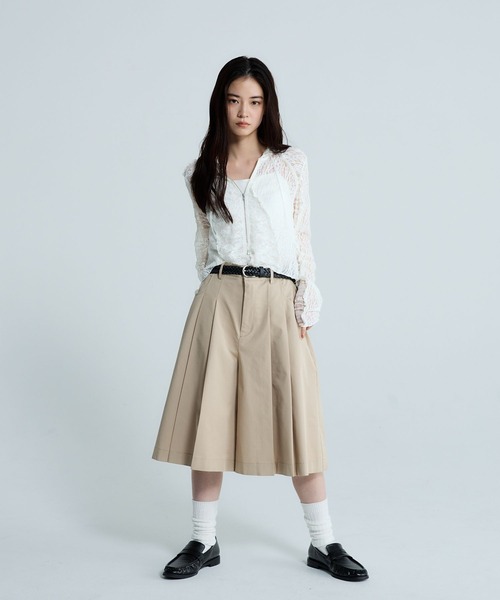 JEANASIS（ジーナシス）の「タックプリーツハーフパンツ/657335（その他パンツ・レディース・ブラック/ベージュ・FREE）」の16枚目の写真