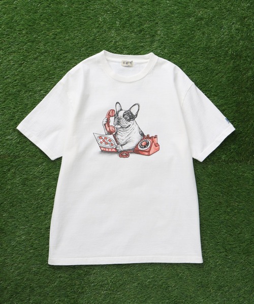 The Endless Summer(エンドレスサマー)の「TES PIZZA DELIVERY TEE/ Tシャツ(Tシャツ/カットソー・メンズ・アイボリー/ホワイト/グリーン系その他3・XX-LARGE/X-LARGE/LARGE/MEDIUM/SMALL)」の5枚目の写真