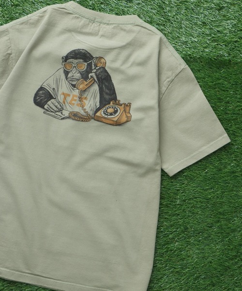 The Endless Summer(エンドレスサマー)の「TES PIZZA DELIVERY TEE/ Tシャツ(Tシャツ/カットソー・メンズ・アイボリー/ホワイト/グリーン系その他3・XX-LARGE/X-LARGE/LARGE/MEDIUM/SMALL)」の11枚目の写真