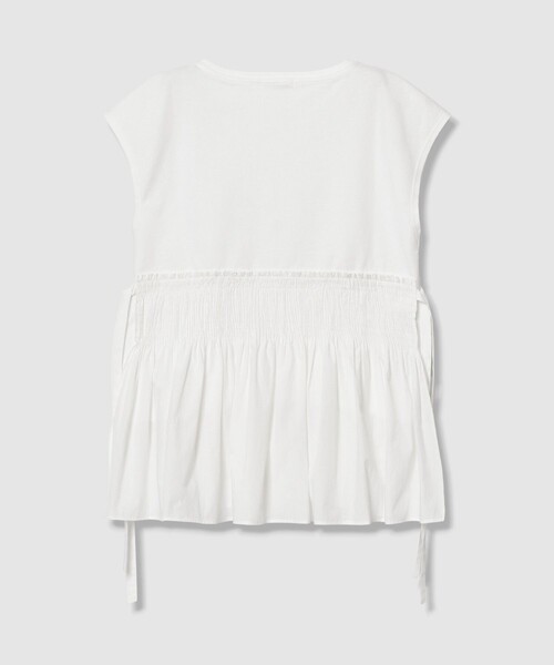 allureville（アルアバイル）の「刺繍プリーツペプラムプルオーバー（Tシャツ/カットソー・レディース・オフホワイト/ブラック/ブルー・2）」の10枚目の写真