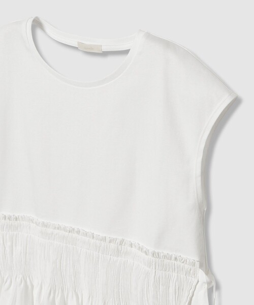 allureville（アルアバイル）の「刺繍プリーツペプラムプルオーバー（Tシャツ/カットソー・レディース・オフホワイト/ブラック/ブルー・2）」の11枚目の写真