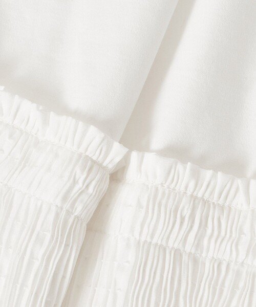 allureville（アルアバイル）の「刺繍プリーツペプラムプルオーバー（Tシャツ/カットソー・レディース・オフホワイト/ブラック/ブルー・2）」の13枚目の写真