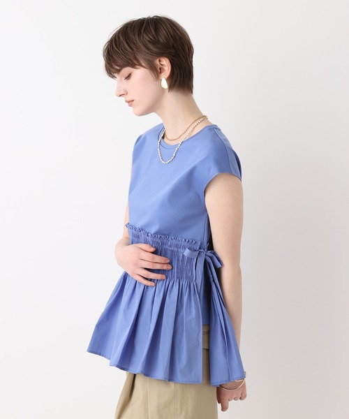 allureville(アルアバイル)の「刺繍プリーツペプラムプルオーバー(Tシャツ/カットソー・レディース・オフホワイト/ブラック/ブルー・2)」の20枚目の写真