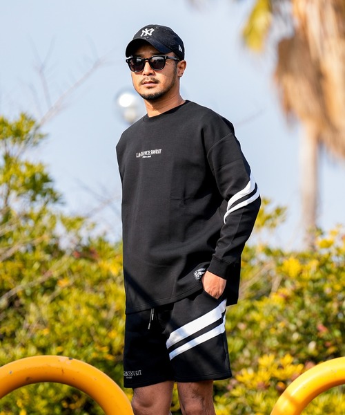 adamsJUGGLER(アダムスジャグラー)の「W/Rスイッチング&HFロンティー(Tシャツ/カットソー・メンズ・グレー/ブラック・XL/L/M)」の1枚目の写真