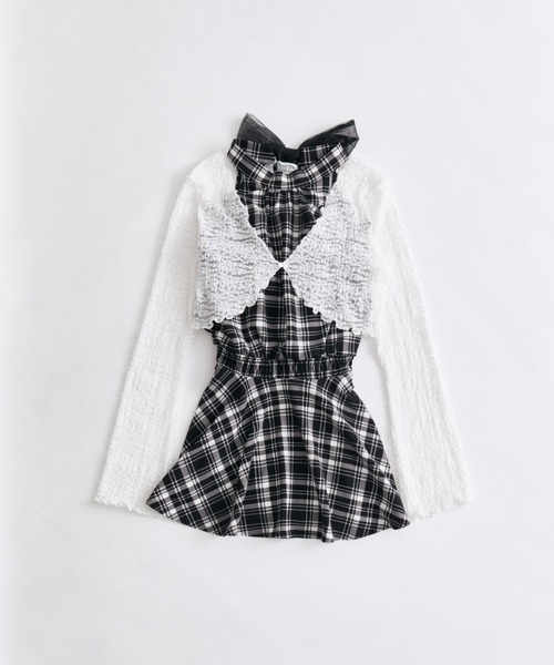 OLIVE des OLIVE（オリーブデオリーブ）の「アメスリワンピースswimwear（水着・レディース・オフホワイト/ブラック・FREE）」の5枚目の写真