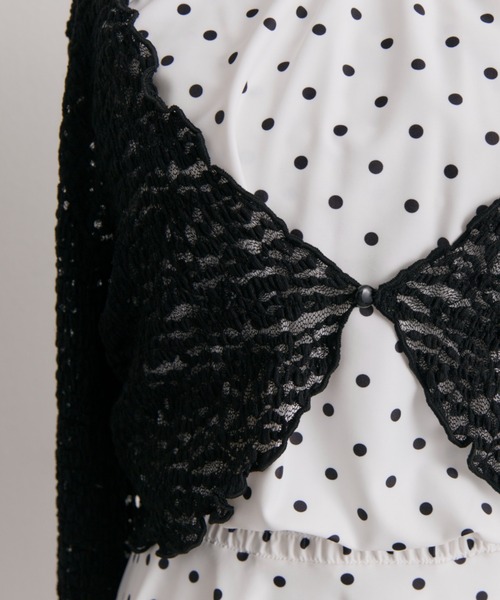 OLIVE des OLIVE（オリーブデオリーブ）の「アメスリワンピースswimwear（水着・レディース・オフホワイト/ブラック・FREE）」の20枚目の写真