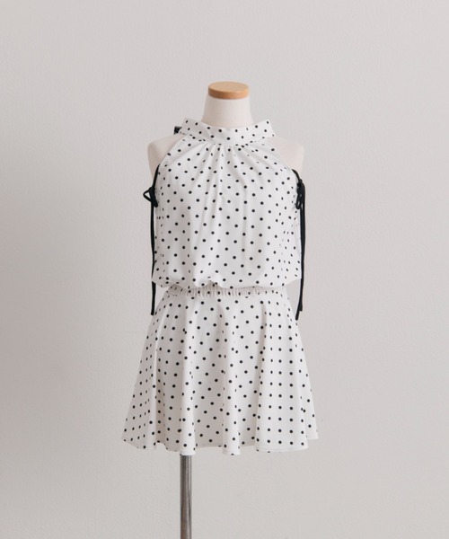 OLIVE des OLIVE（オリーブデオリーブ）の「アメスリワンピースswimwear（水着・レディース・オフホワイト/ブラック・FREE）」の6枚目の写真