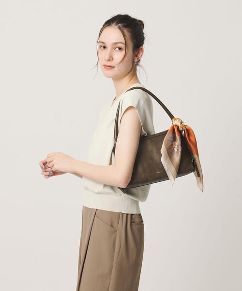 BEAUTY&YOUTH UNITED ARROWS(ビューティーアンドユースユナイテッドアローズ)の「フルニードル フレンチスリーブ ニットプルオーバー ウォッシャブル(ニット/セーター・レディース・ダークブラウン/ネイビー/オフホワイト・FREE)」の14枚目の写真