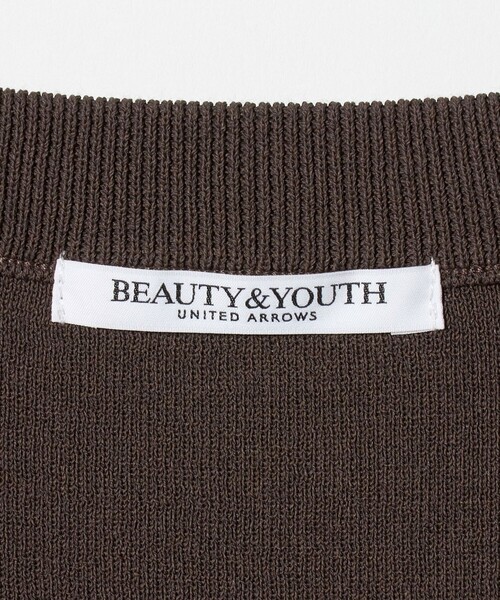BEAUTY&YOUTH UNITED ARROWS(ビューティーアンドユースユナイテッドアローズ)の「フルニードル フレンチスリーブ ニットプルオーバー ウォッシャブル(ニット/セーター・レディース・ダークブラウン/ネイビー/オフホワイト・FREE)」の22枚目の写真