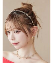 EATME | チェーンデザインスリムカチューシャ(カチューシャ)