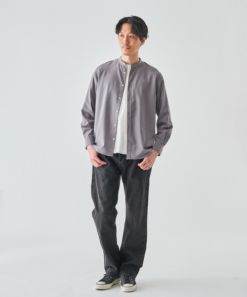 EDIFICE（エディフィス）の「WOLSTAR TWILL BAND SH（シャツ/ブラウス・メンズ・グレー/ネイビー/ホワイト・SMALL/MEDIUM/LARGE）」の15枚目の写真