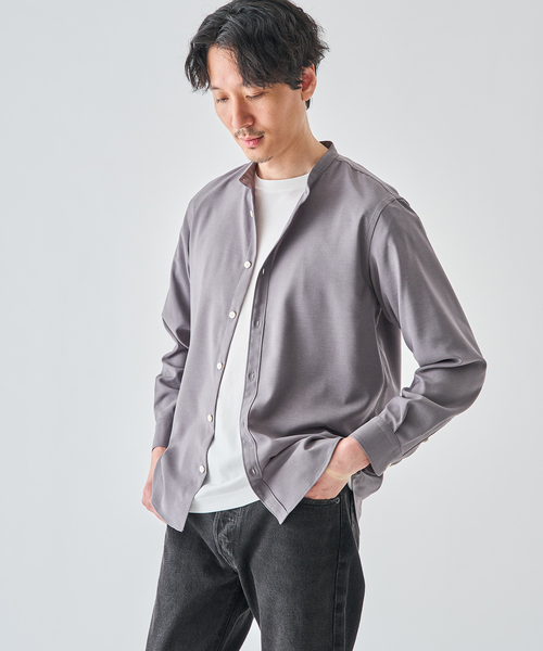 EDIFICE（エディフィス）の「WOLSTAR TWILL BAND SH（シャツ/ブラウス・メンズ・グレー/ネイビー/ホワイト・SMALL/MEDIUM/LARGE）」の18枚目の写真