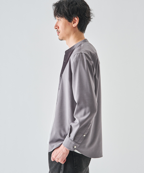 EDIFICE（エディフィス）の「WOLSTAR TWILL BAND SH（シャツ/ブラウス・メンズ・グレー/ネイビー/ホワイト・SMALL/MEDIUM/LARGE）」の19枚目の写真