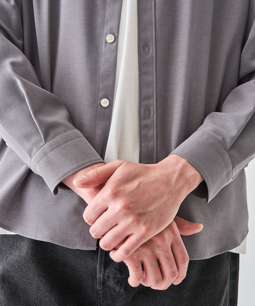 EDIFICE（エディフィス）の「WOLSTAR TWILL BAND SH（シャツ/ブラウス・メンズ・グレー/ネイビー/ホワイト・SMALL/MEDIUM/LARGE）」の22枚目の写真