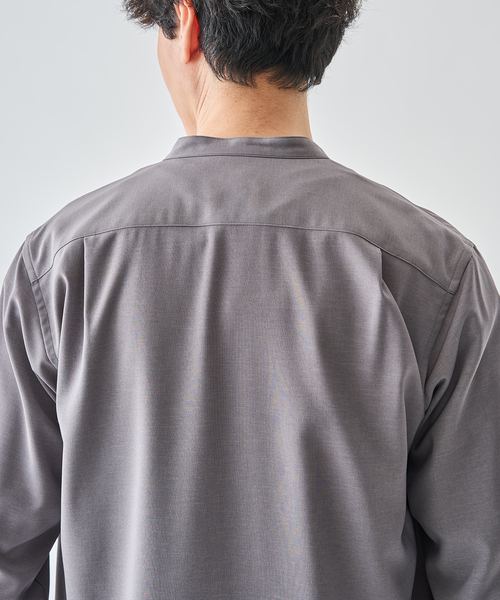 EDIFICE(エディフィス)の「WOLSTAR TWILL バンドシャツ(シャツ/ブラウス・メンズ・グレー/ネイビー/ホワイト・SMALL/MEDIUM/LARGE)」の12枚目の写真