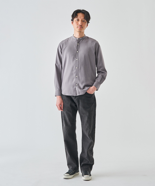 EDIFICE(エディフィス)の「WOLSTAR TWILL バンドシャツ(シャツ/ブラウス・メンズ・グレー/ネイビー/ホワイト・SMALL/MEDIUM/LARGE)」の13枚目の写真