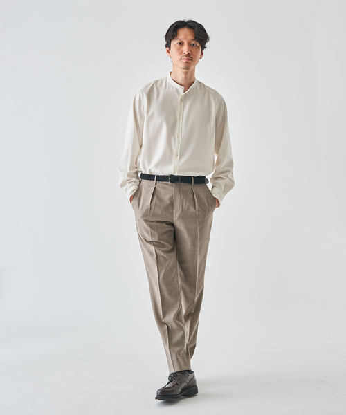 EDIFICE(エディフィス)の「WOLSTAR TWILL バンドシャツ(シャツ/ブラウス・メンズ・グレー/ネイビー/ホワイト・SMALL/MEDIUM/LARGE)」の15枚目の写真
