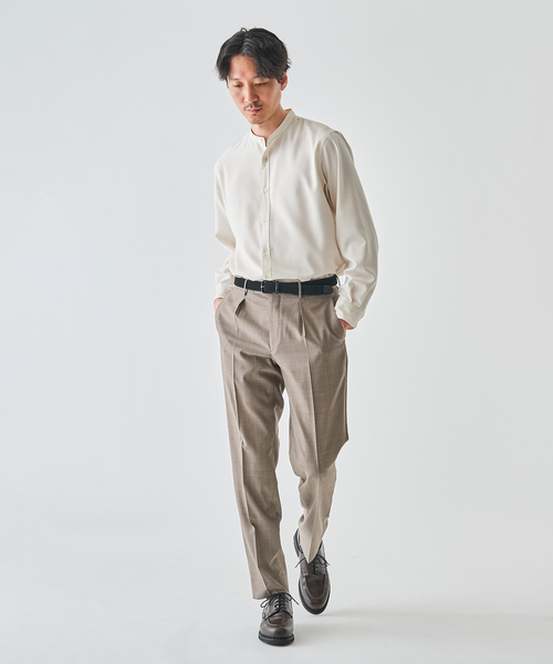 EDIFICE(エディフィス)の「WOLSTAR TWILL バンドシャツ(シャツ/ブラウス・メンズ・グレー/ネイビー/ホワイト・SMALL/MEDIUM/LARGE)」の16枚目の写真
