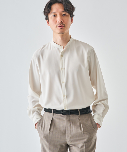 EDIFICE(エディフィス)の「WOLSTAR TWILL バンドシャツ(シャツ/ブラウス・メンズ・グレー/ネイビー/ホワイト・SMALL/MEDIUM/LARGE)」の17枚目の写真