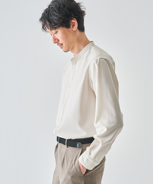 EDIFICE（エディフィス）の「WOLSTAR TWILL BAND SH（シャツ/ブラウス・メンズ・グレー/ネイビー/ホワイト・SMALL/MEDIUM/LARGE）」の5枚目の写真