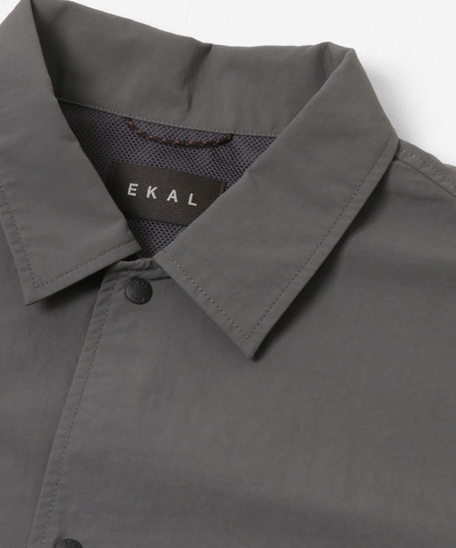 EKAL（エカル）の「『UR TECH』ナイロンタッサーショートスリーブシャツ（シャツ/ブラウス・メンズ・イエロー/ライトブルー/ネイビー/グリーン系その他/グレー・LARGE/MEDIUM）」の10枚目の写真